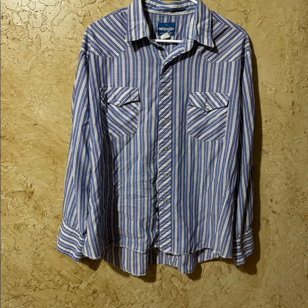 Wrangler Striped Button Down